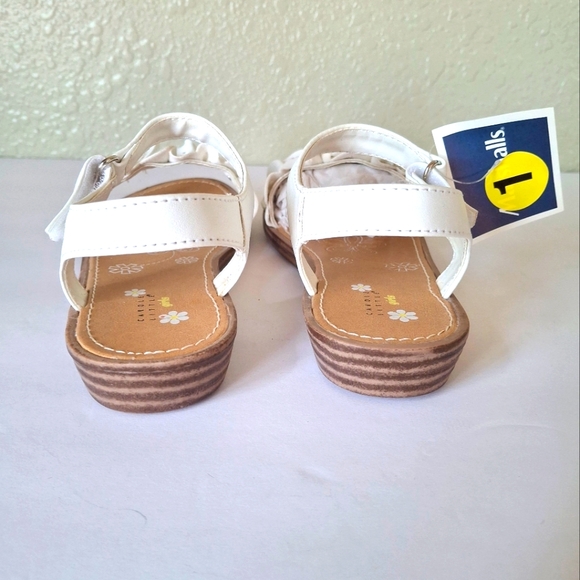 New With Tag Girls Flower Sandals Size 1 - Picture 3 of 3